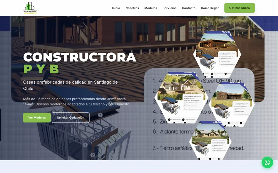 Captura del proyecto Constructora PyB