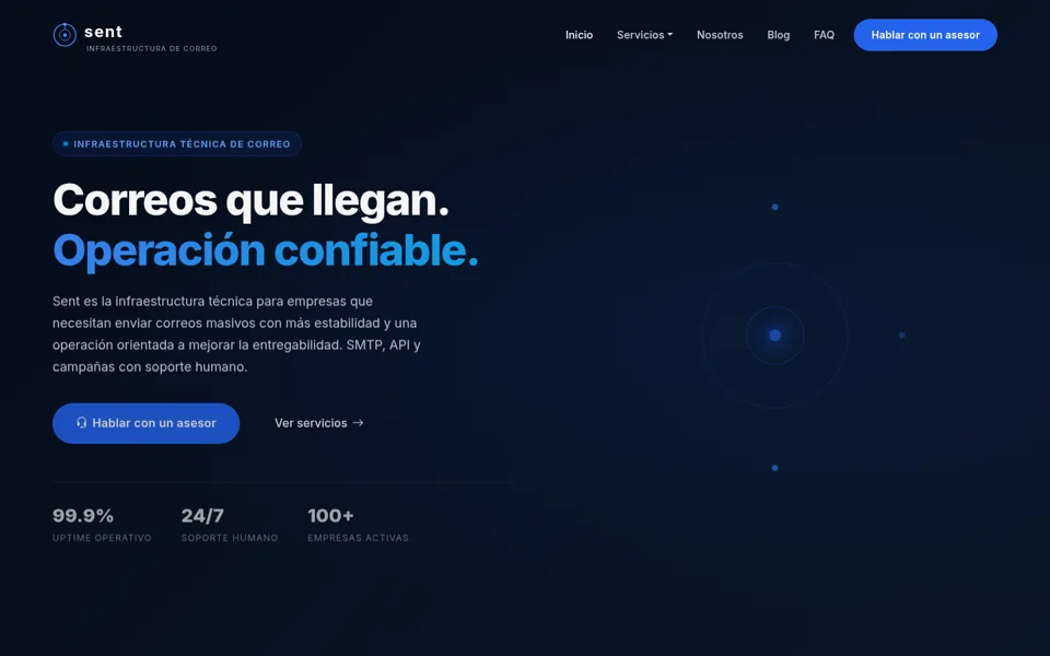 Captura del proyecto SENT